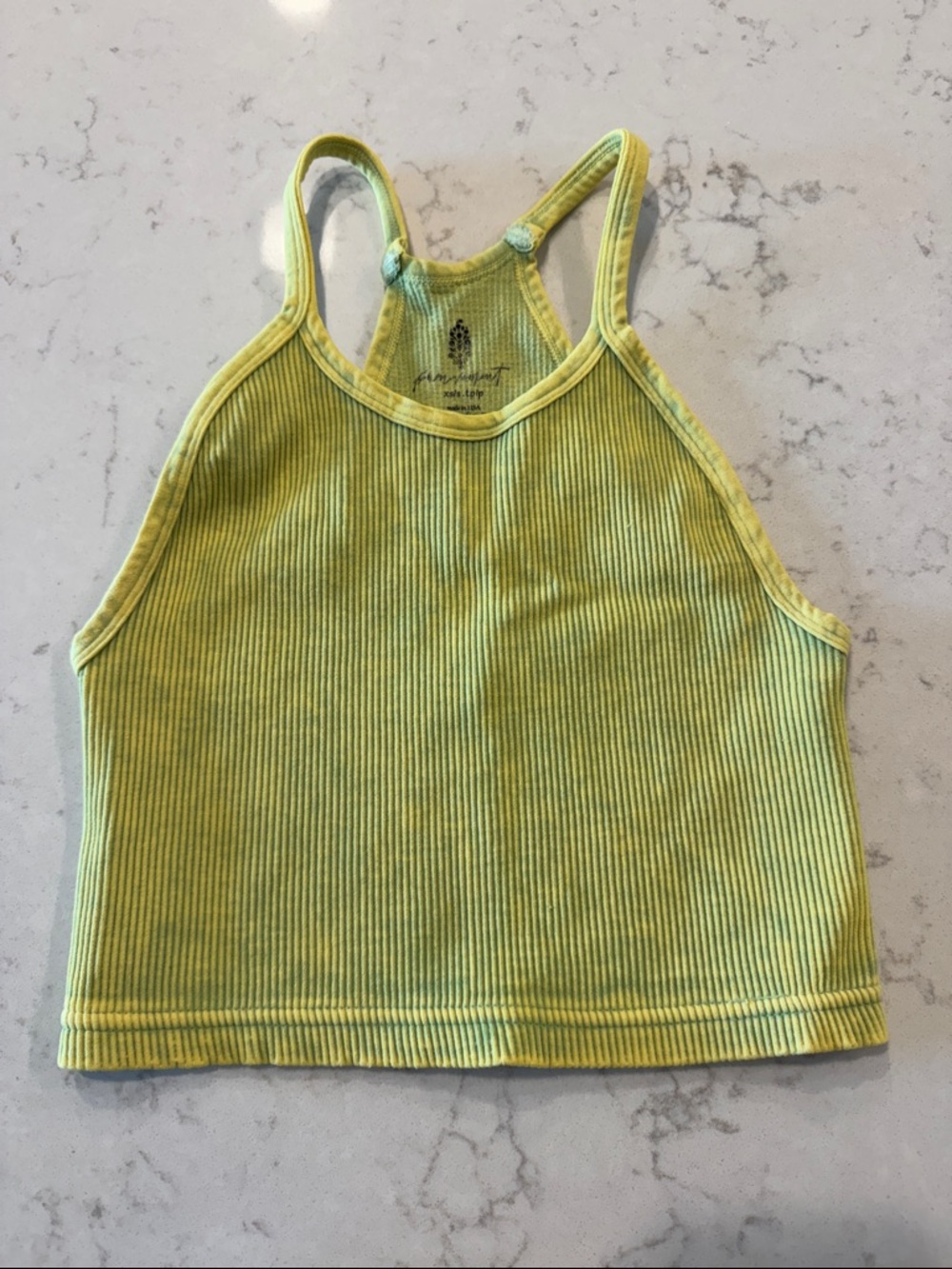 Free People Movement Lime Green Tank Top